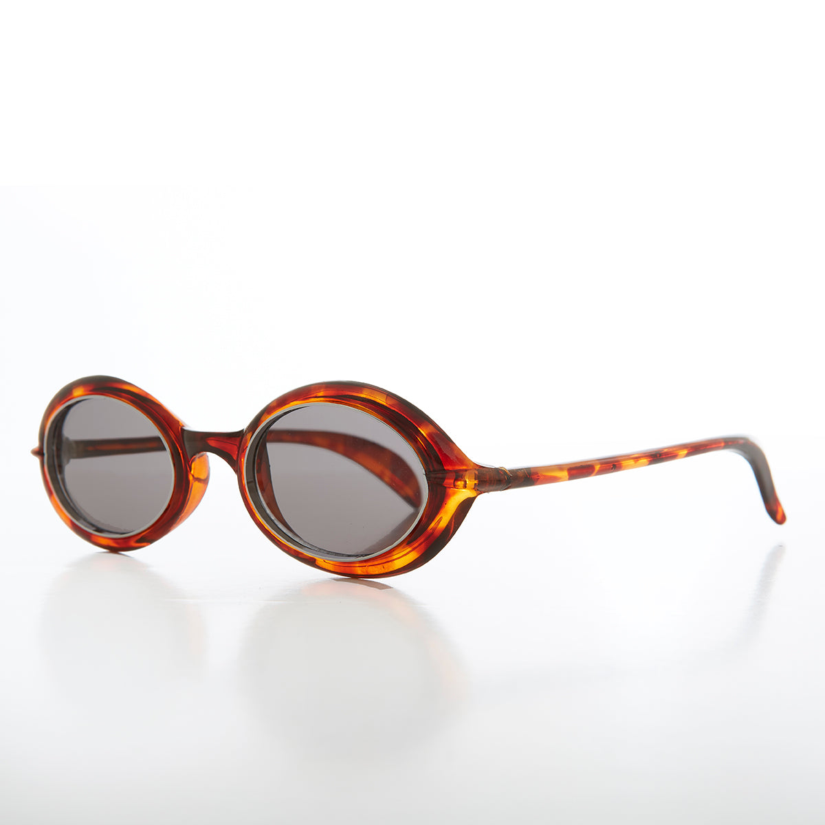 Small Oval Sci-Fi Vintage Sunglass - Nano