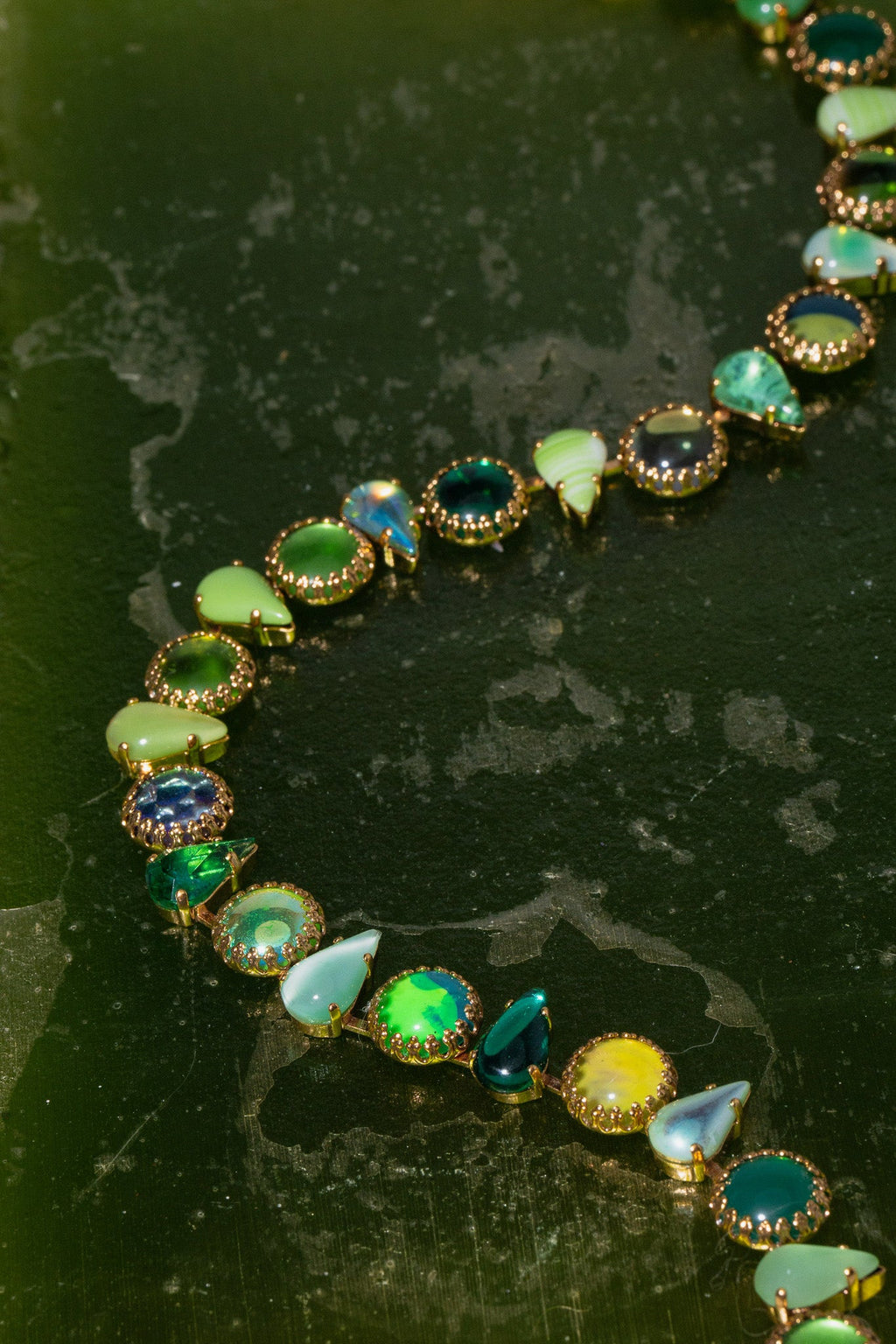 Layering Choker in Salad (Gold)