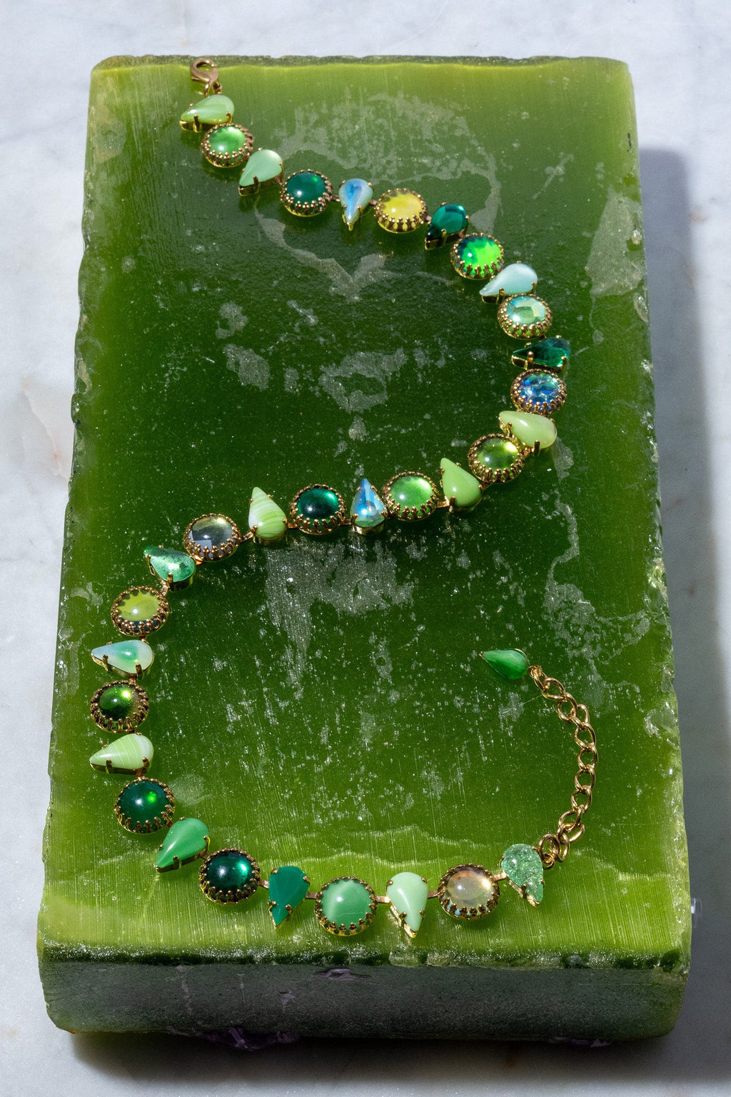 Layering Choker in Salad (Gold)