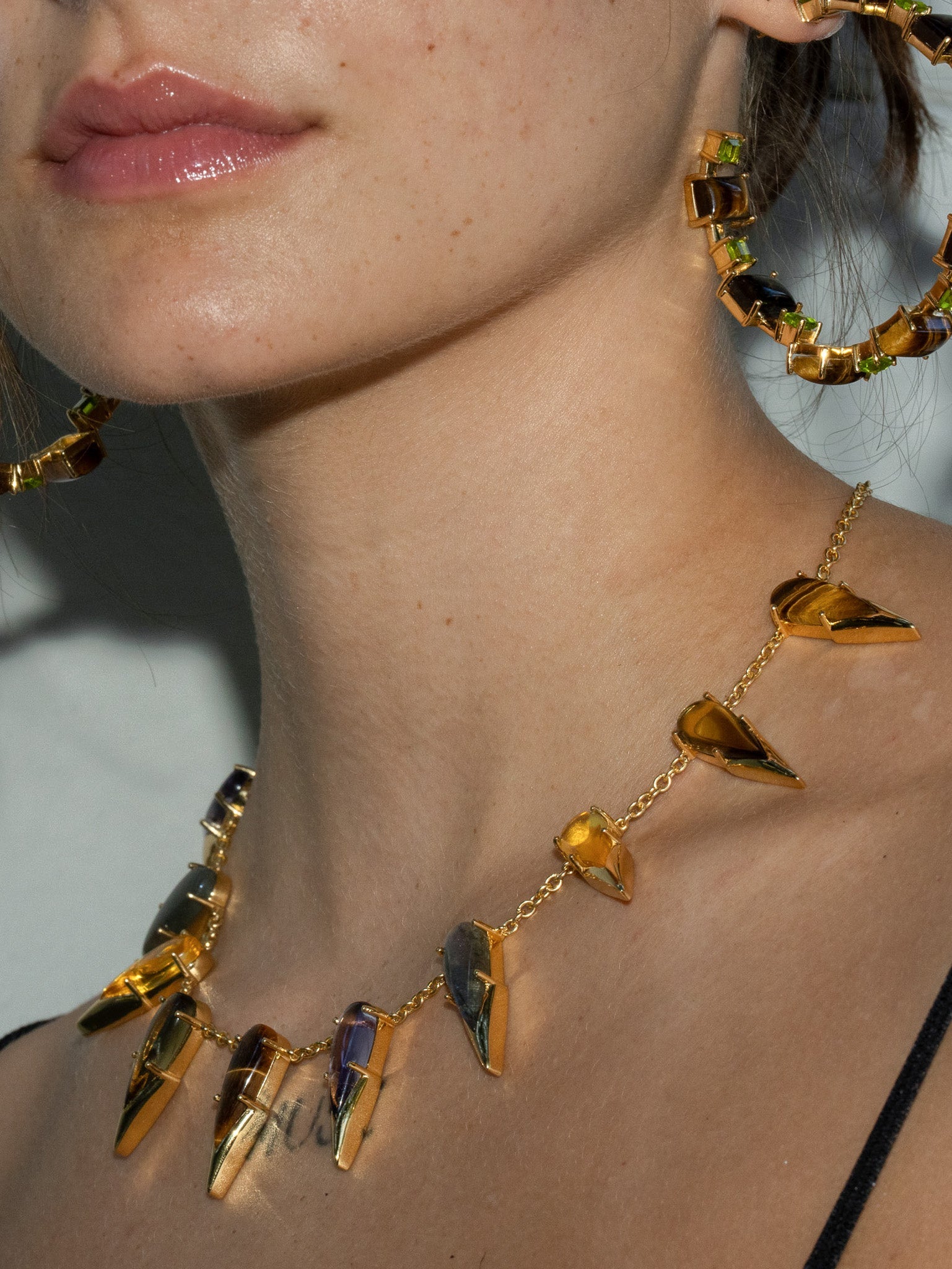 The Saber Tooth Necklace in Angora (Gold) SHIPS IN FEBRUARY
