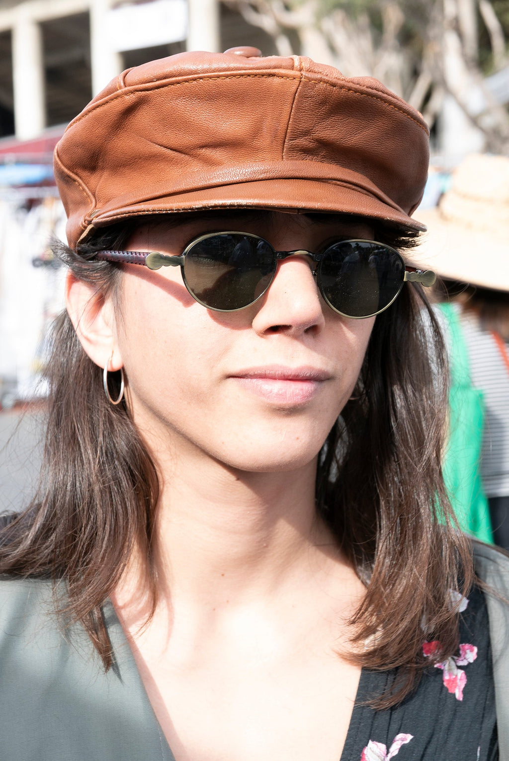 90s Metal Steampunk Victorian Wide Frame Vintage Sunglass - Gideon