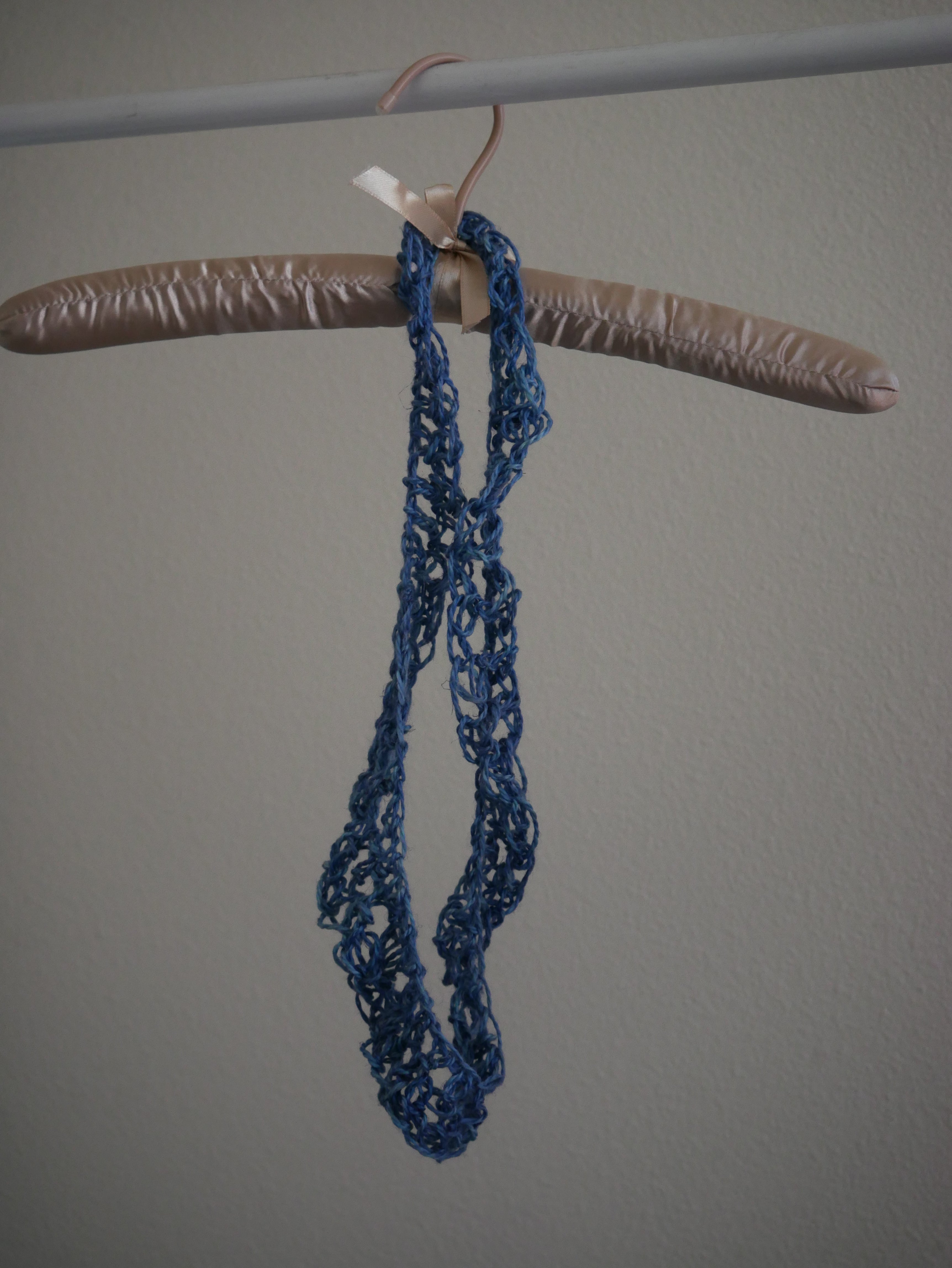 Blue Jade Full Crochet Lei Necklace