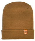 Patented H Stitch Cuffed Beanie, Camel Brown