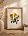 Pressed Flowers Wall Art 8x10