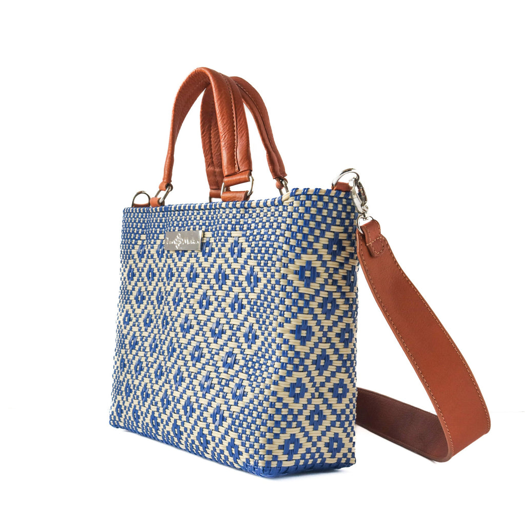Mixte Medium Woven Crossbody Drawstring Bag