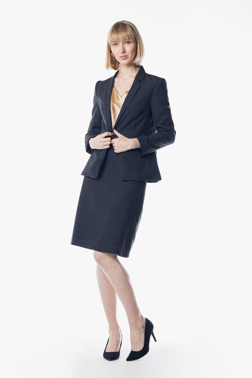 Tailoring Dark Grey Blazer – Classic Single-Breasted Blazer