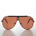 80s Iconic Sport Metal Aviator Sunglass - Rojas