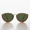 Women's Gold Brow Line 80s Vintage Sunglass - Roxie