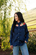 Dark Navy Button Up