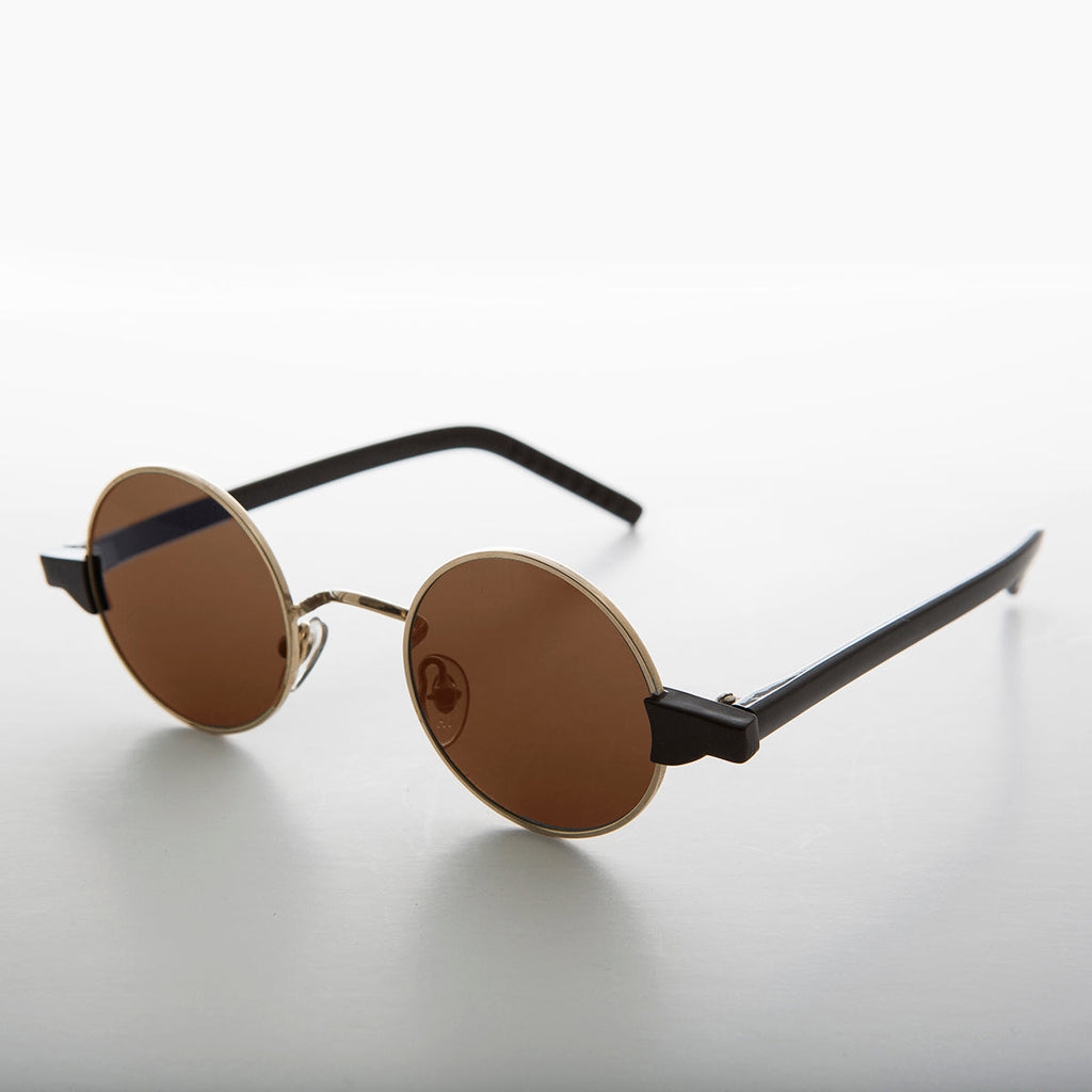 Round Hippie Spectacle Vintage Sunglass - Sean