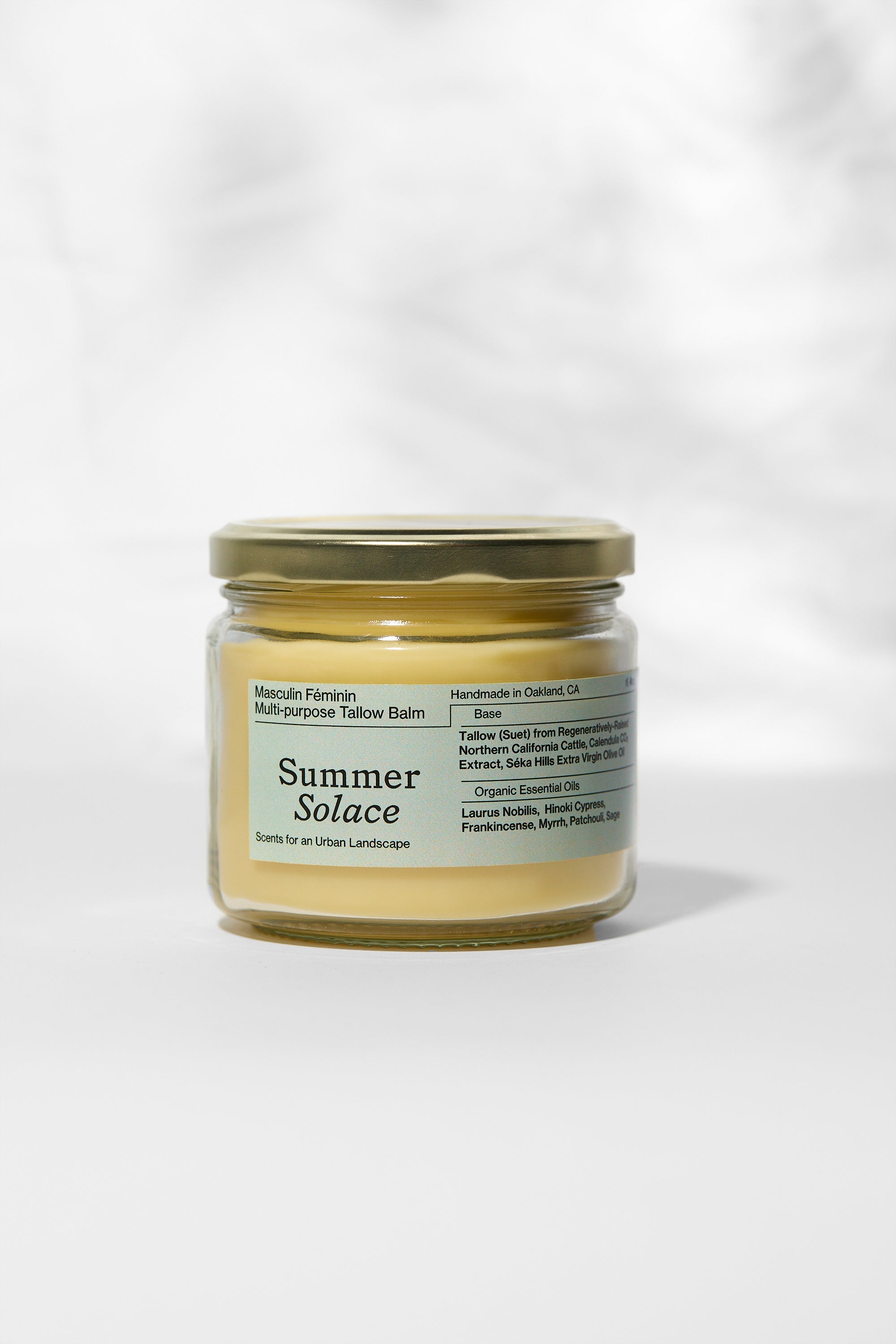 Masculin Féminin Tallow Balm – Frankincense, Patchouli & Hinoki Wood