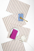 San Lucas Plaid White & Orange Placemat
