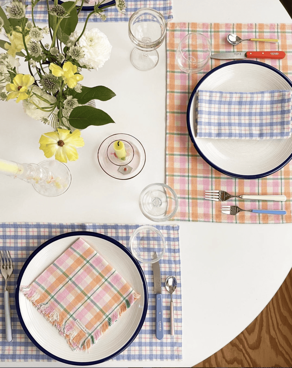 Marguerite Plaid Placemat