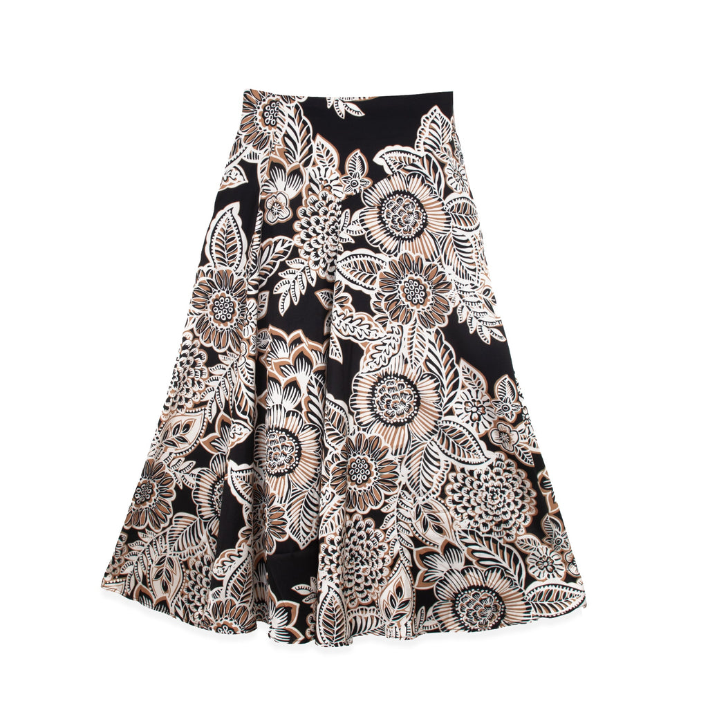 FLORAL PRINTED SLIP SKIRT