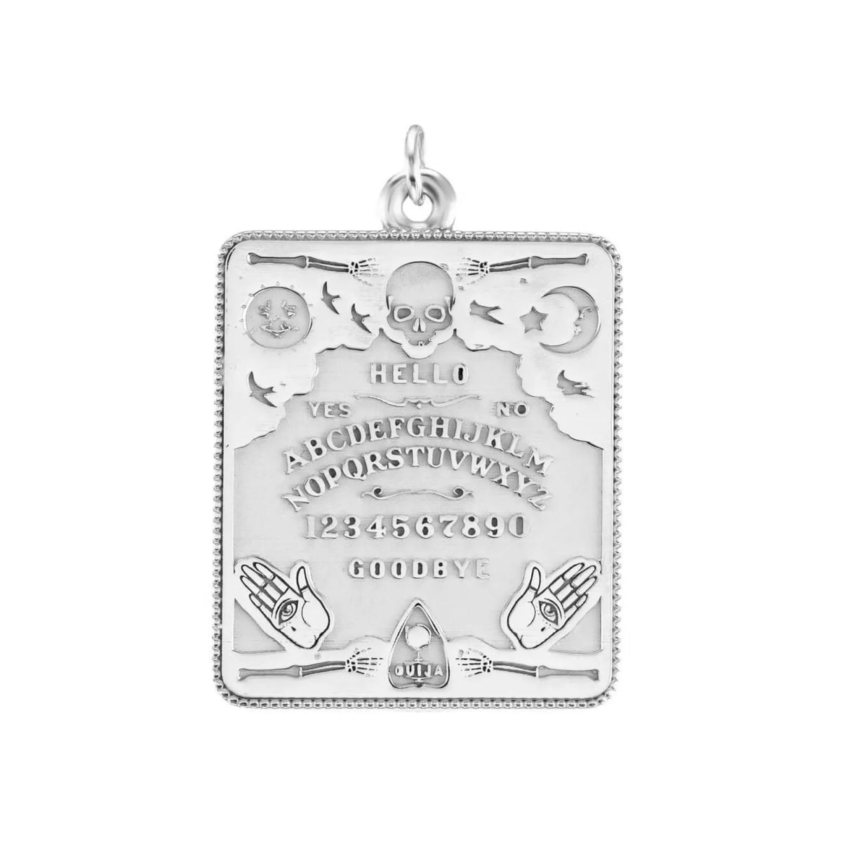 Silver Large Ouija Board Pendant