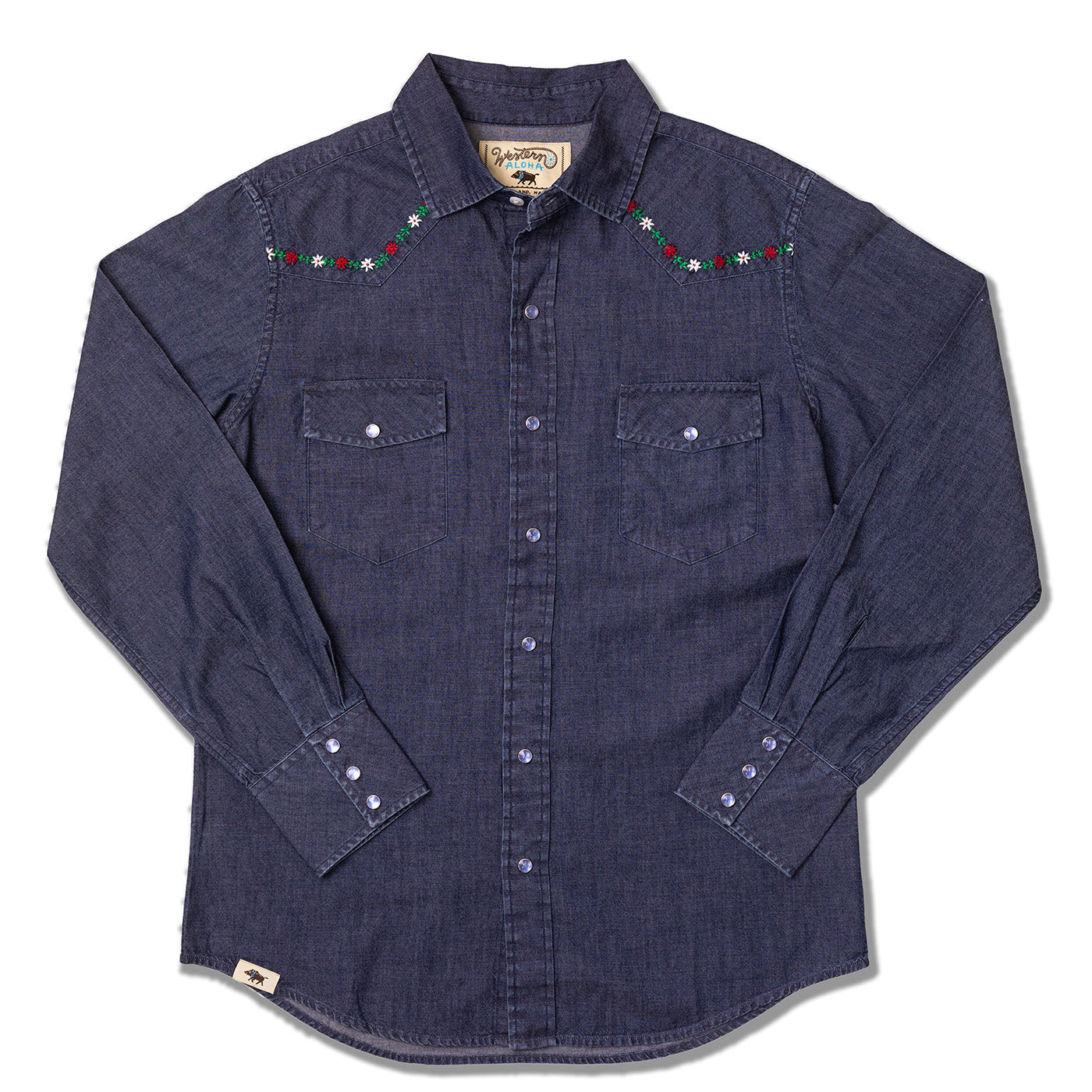 Embroidered Ohia Snap Shirt