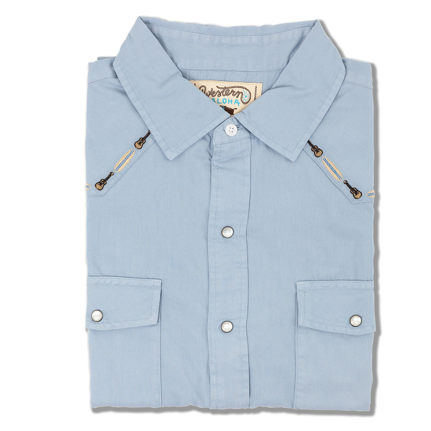 Surfboard & Ukulele Western Shirt