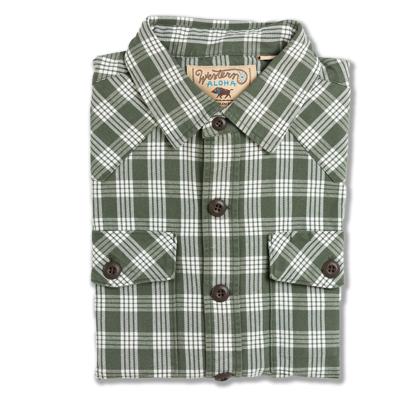 Waimea Overshirt Lanikai Green Palaka