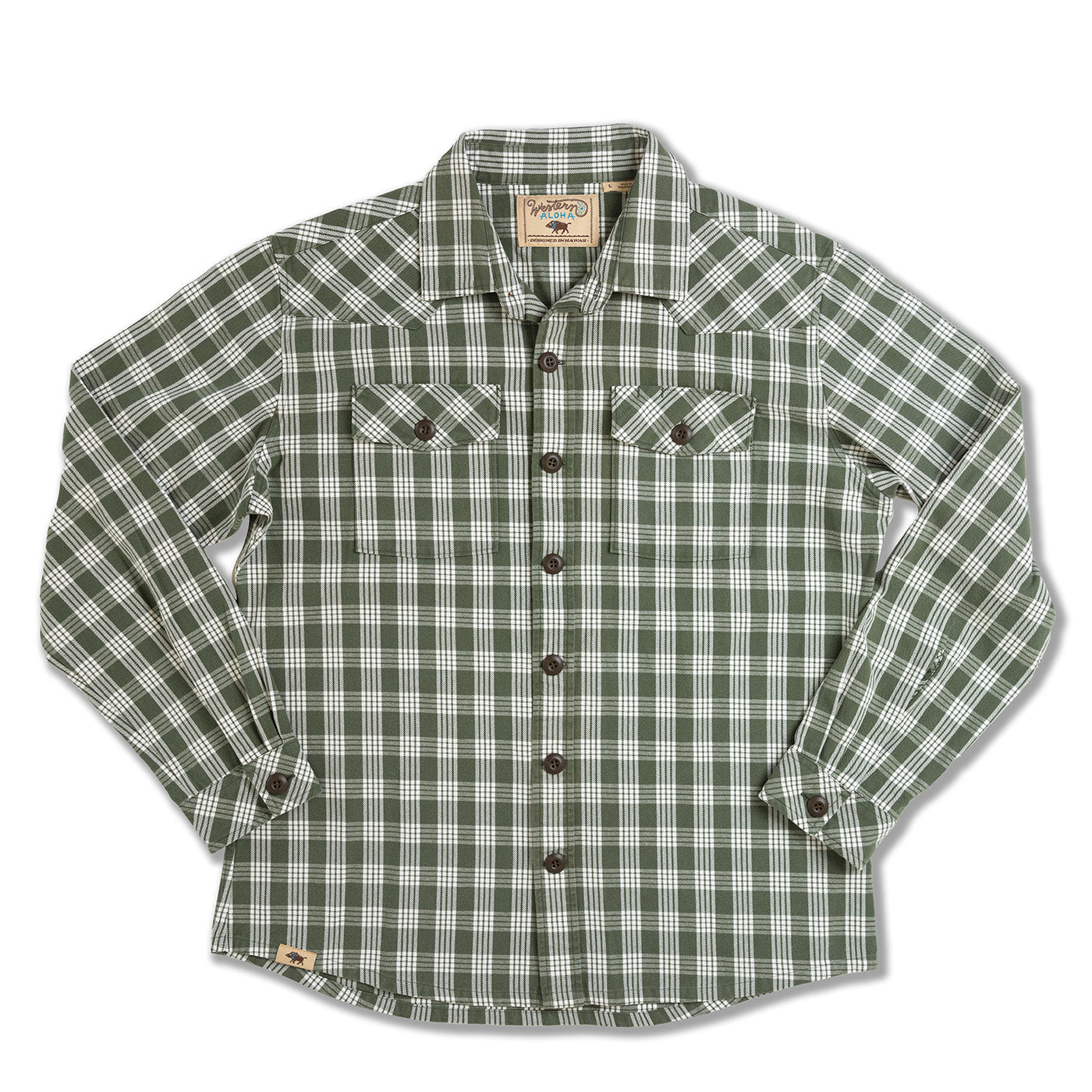 Waimea Overshirt Lanikai Green Palaka