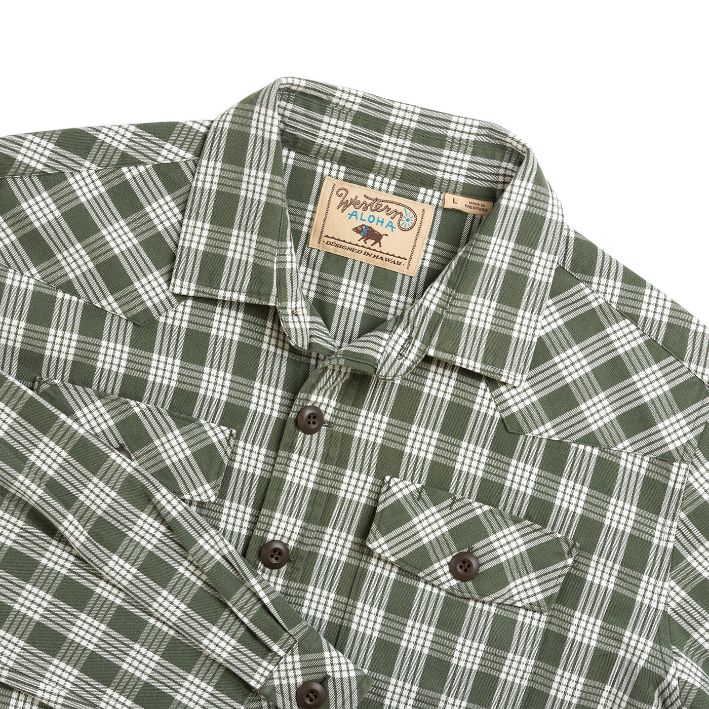 Waimea Overshirt Lanikai Green Palaka