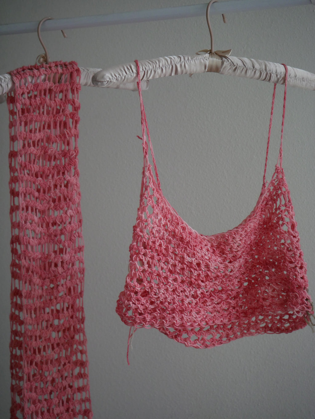 Pasadena Rose Crochet Scarf