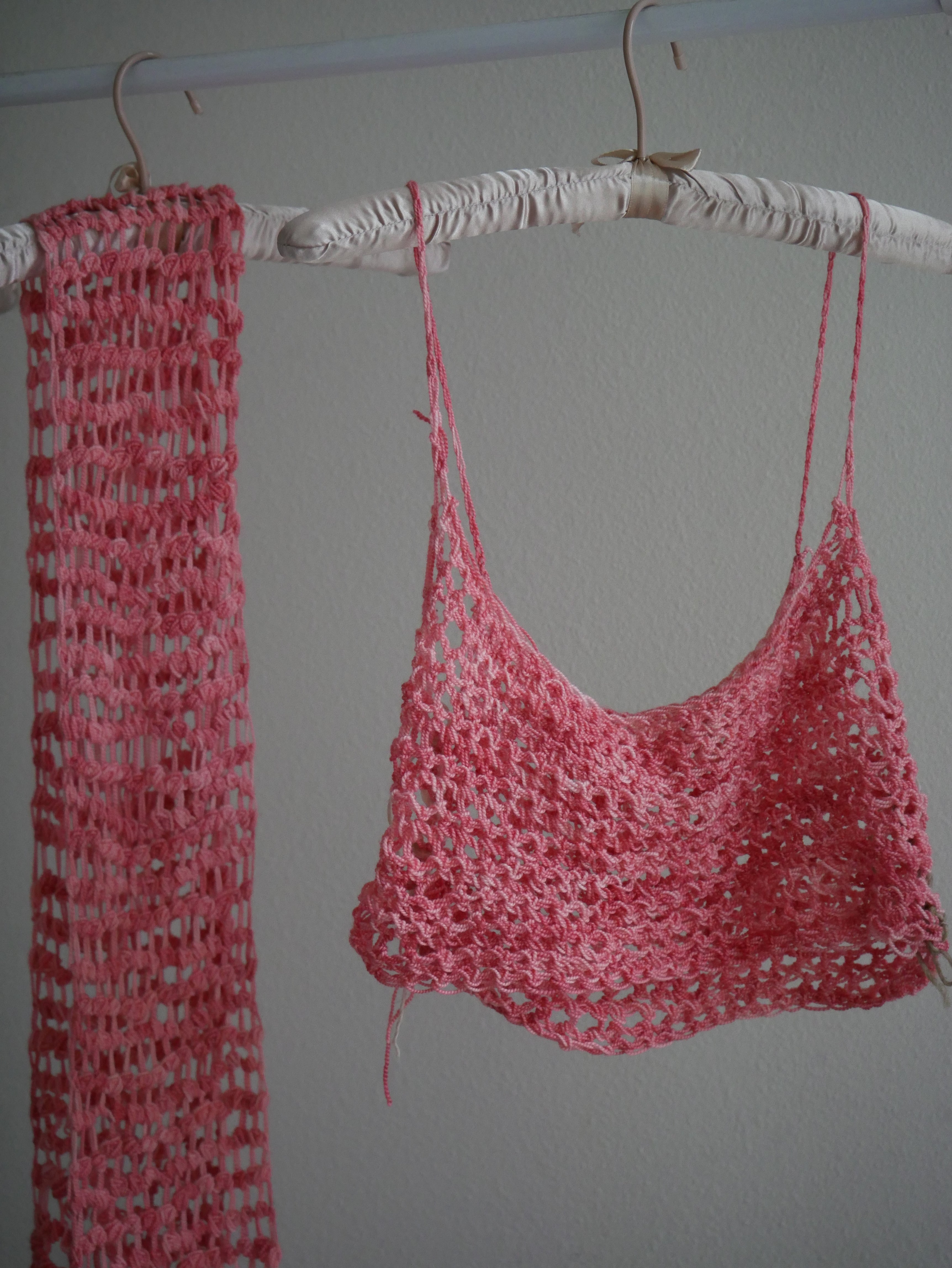 Pasadena Rose Crochet Scarf