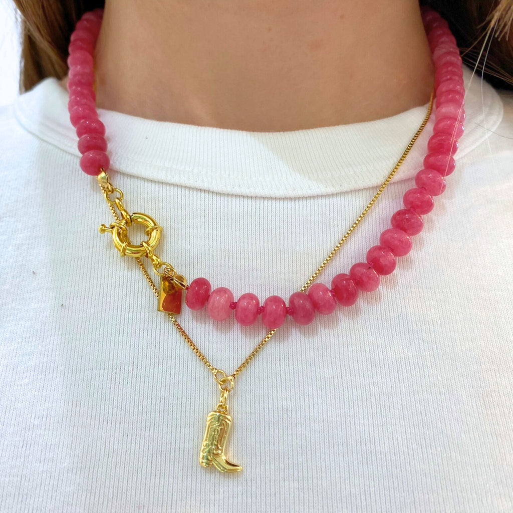 18K Gold-Filled Box Chain Necklace