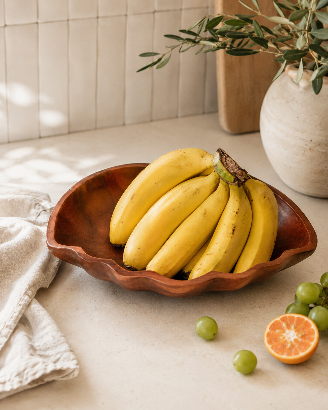 Teak Fruit Bowl