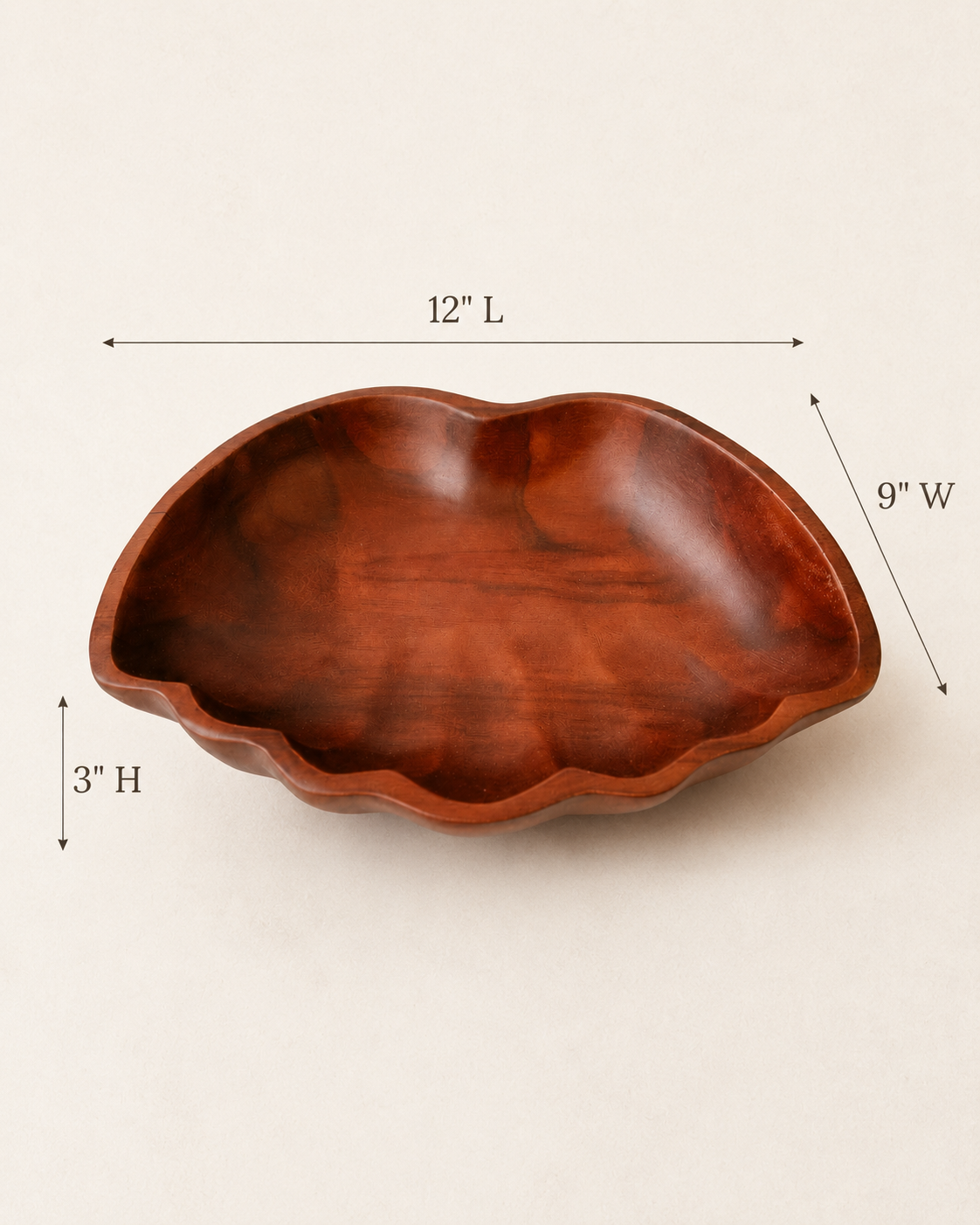 Teak Fruit Bowl