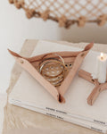 Leather and Cane Webbing Catch-all