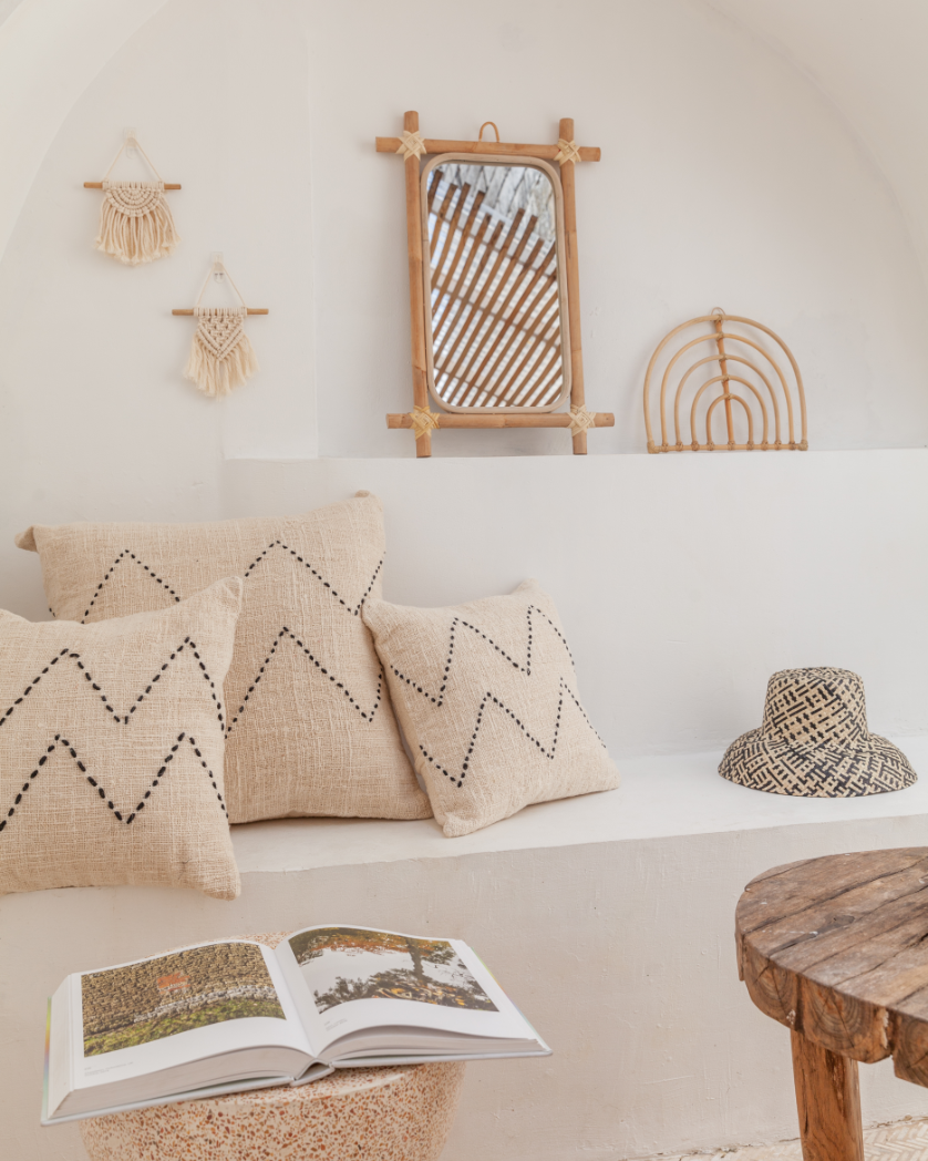 Rainbow Rattan Wall Decor