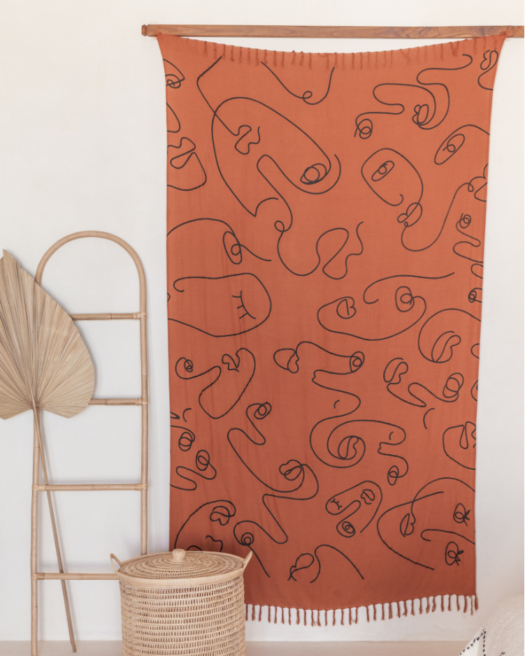 Faces Tapestry