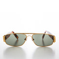 Retro Gold Rectangular Aviator Sunglass  - Wagner