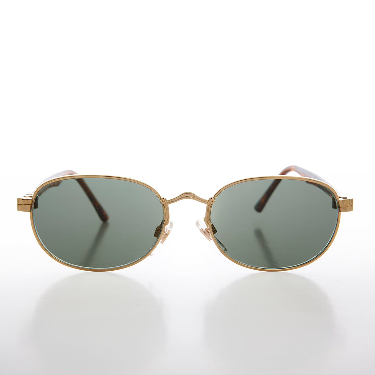 Unisex Gold Sunglass with Glass Lens - Wren