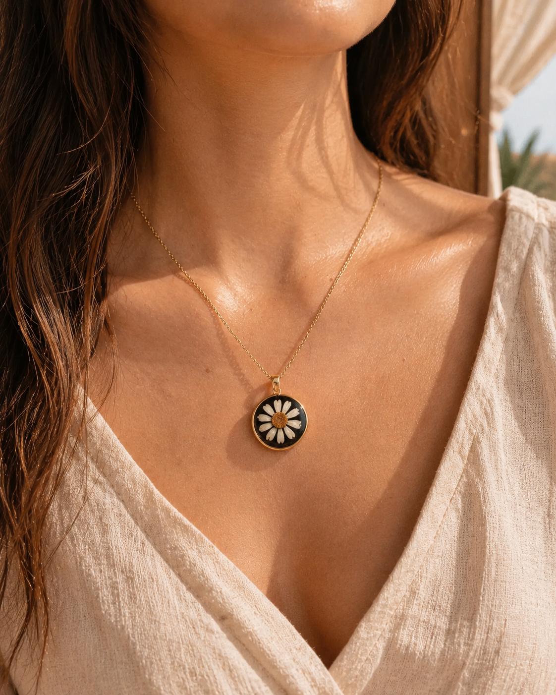 Wildflower Gold Pendant Necklace