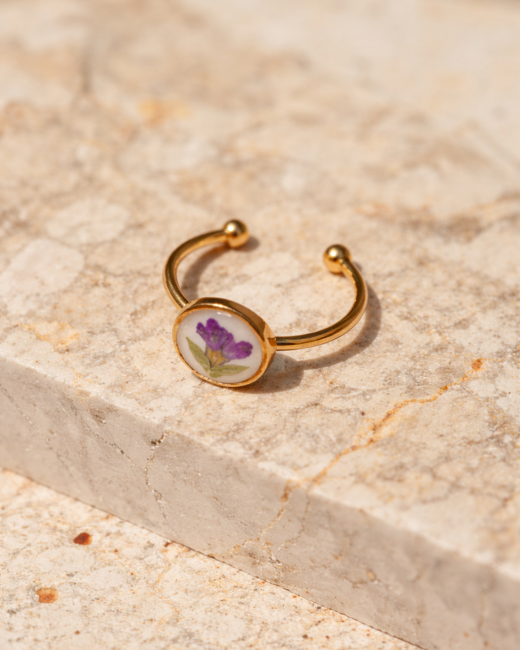 Wildflower Gold Ring, Village Thrive