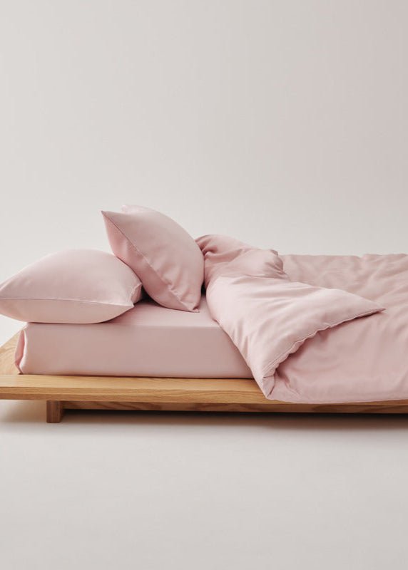 Adeline Pastel Silky Cooling TENCEL™ Bedding Set / White