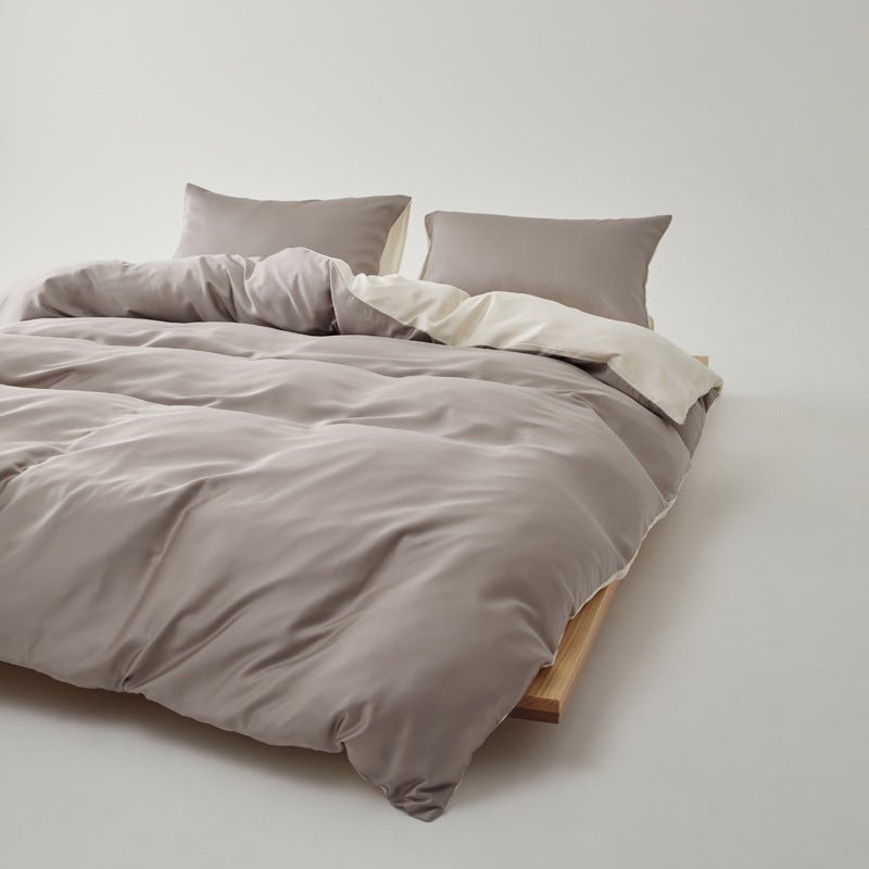 Adeline Pastel Silky Cooling TENCEL™ Bedding Set / Brown