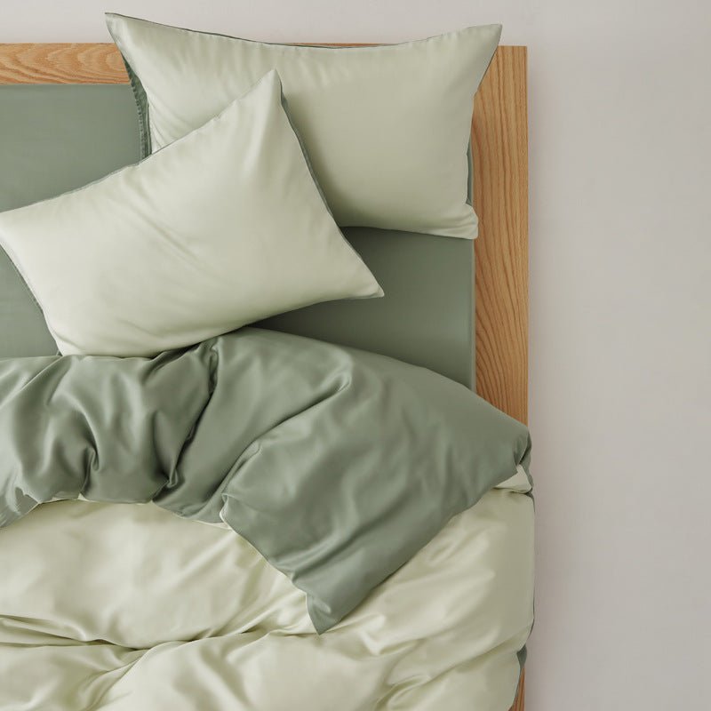 Adeline Pastel Silky Cooling TENCEL™ Bedding Set / White