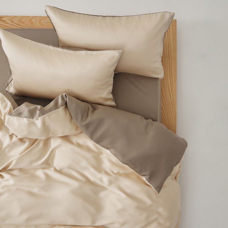 Adeline Pastel Silky Cooling TENCEL™ Bedding Set / White