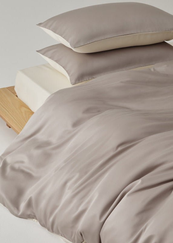 Adeline Pastel Silky Cooling TENCEL™ Bedding Set / White