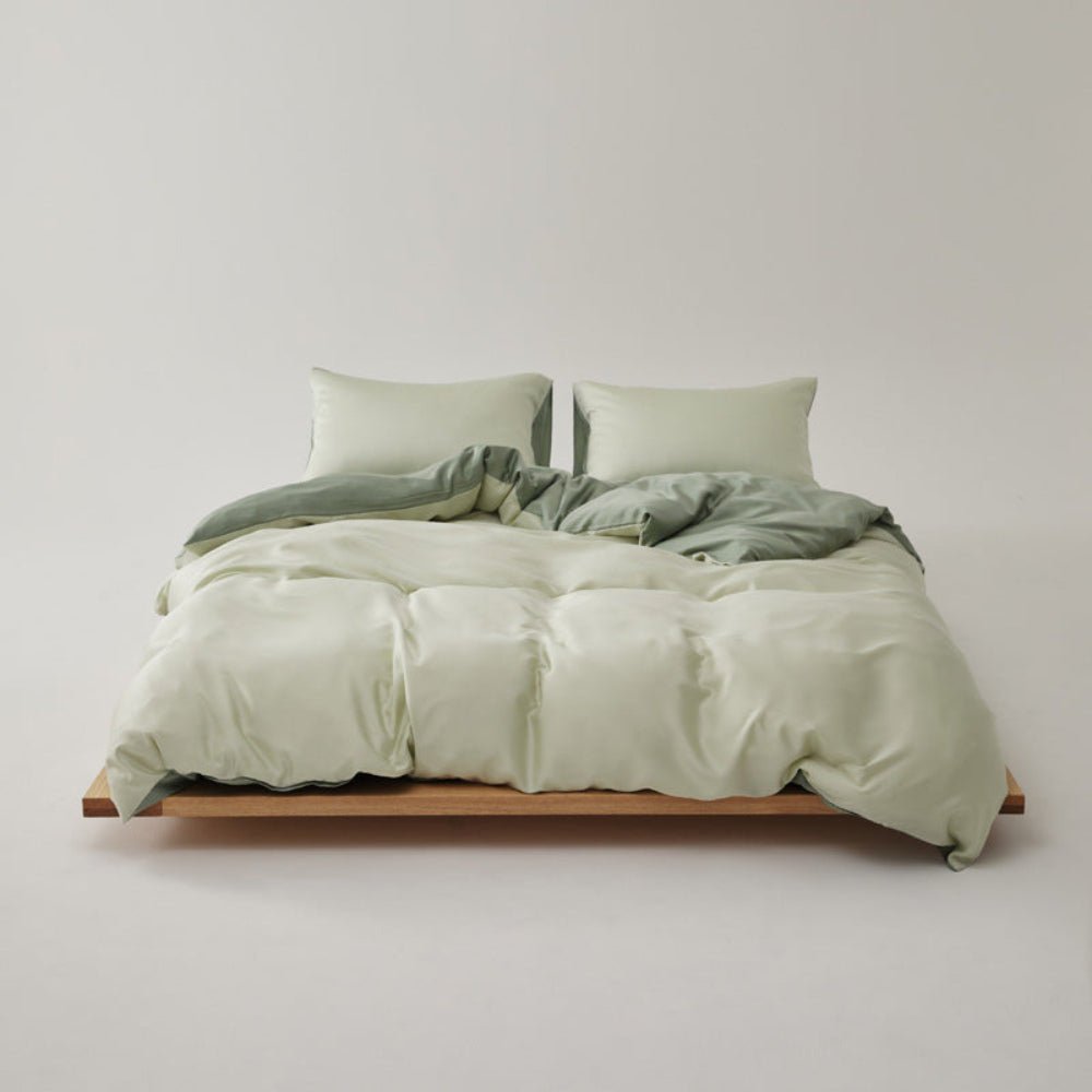 Adeline Pastel Silky Cooling TENCEL™ Bedding Set / Gray