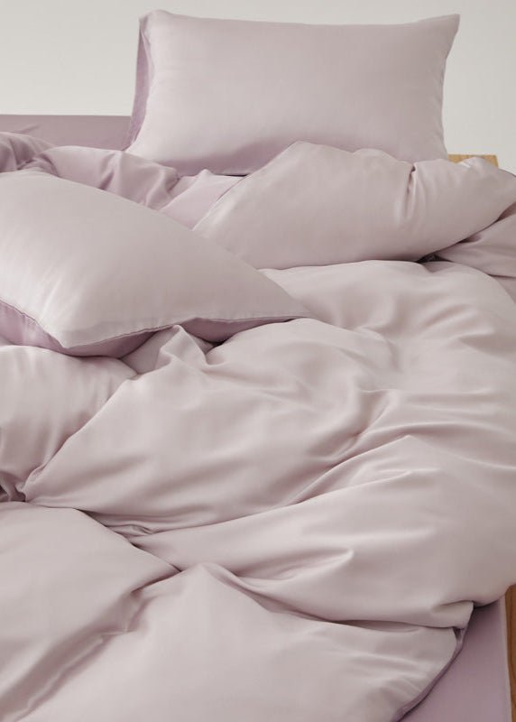 Adeline Pastel Silky Cooling TENCEL™ Bedding Set / Gray