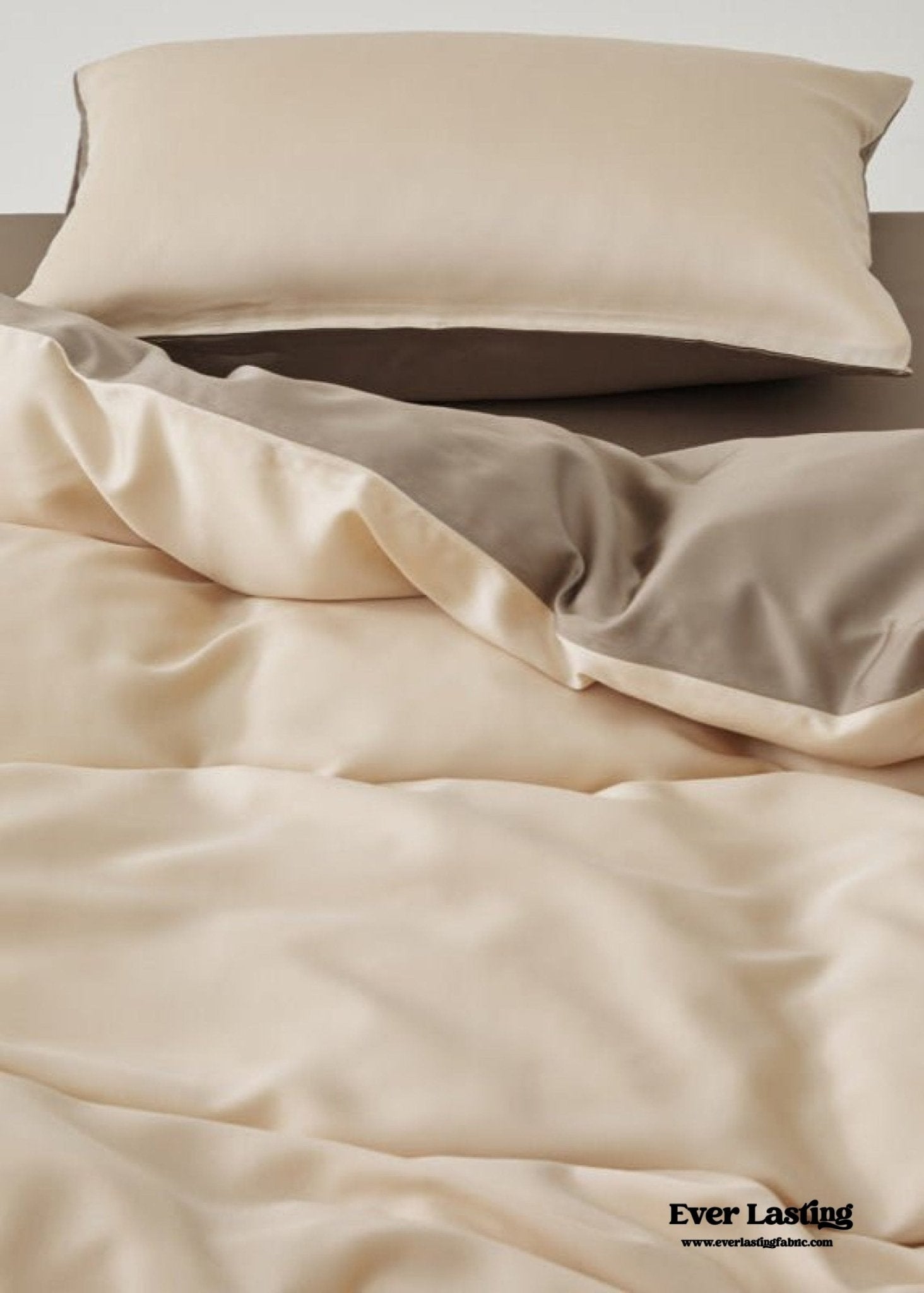 Adeline Pastel Silky Cooling TENCEL™ Bedding Set / Coffee