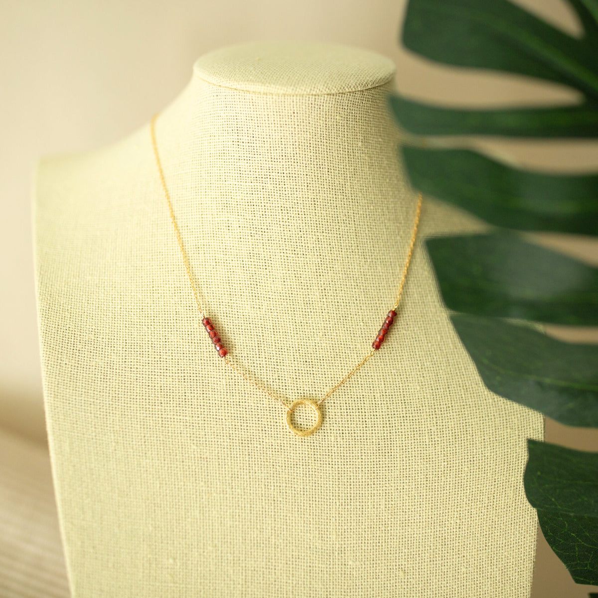 Garnet Solara Necklace