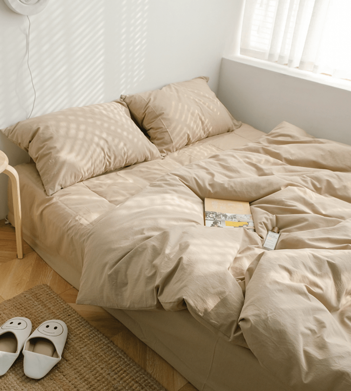 Earth Tone Bedding Set / Moss Green