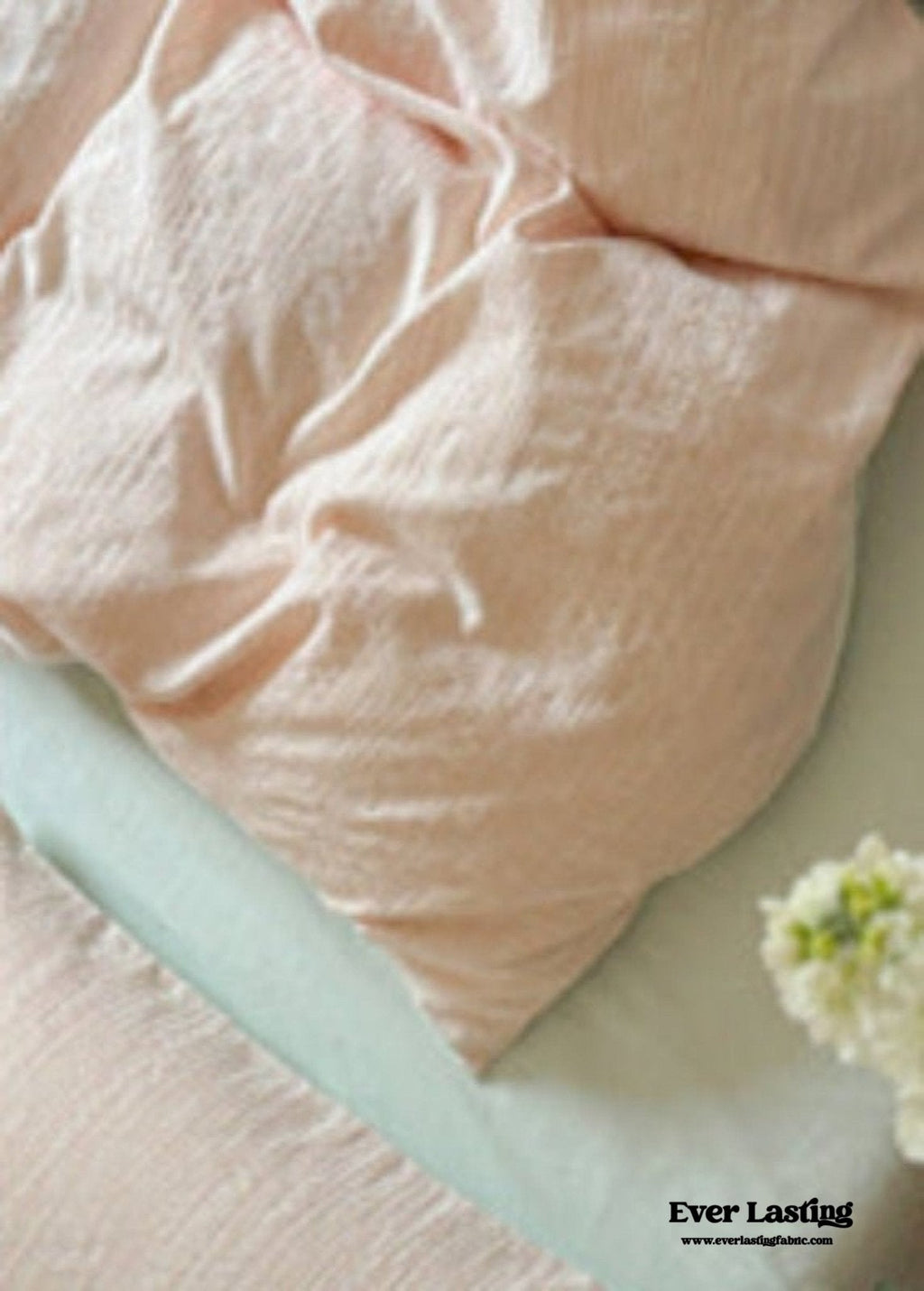 Emma Duo Striped Jacquard Bedding Set / Cream