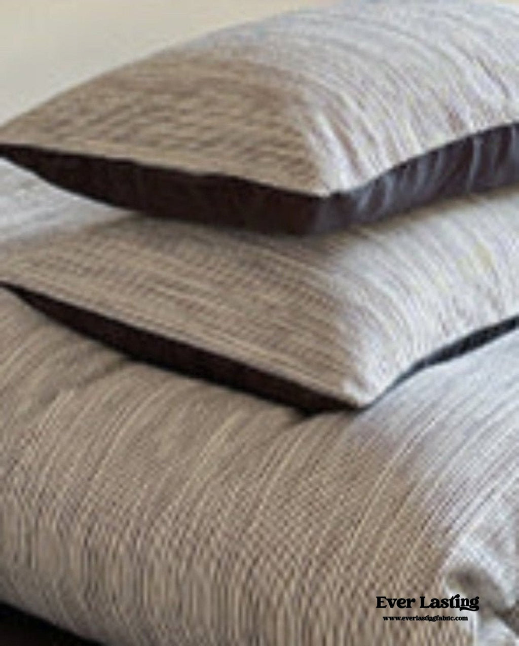 Emma Duo Striped Jacquard Bedding Set / Light Pink