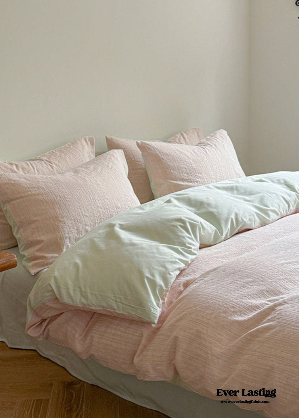 Emma Duo Striped Jacquard Bedding Set / Light Purple