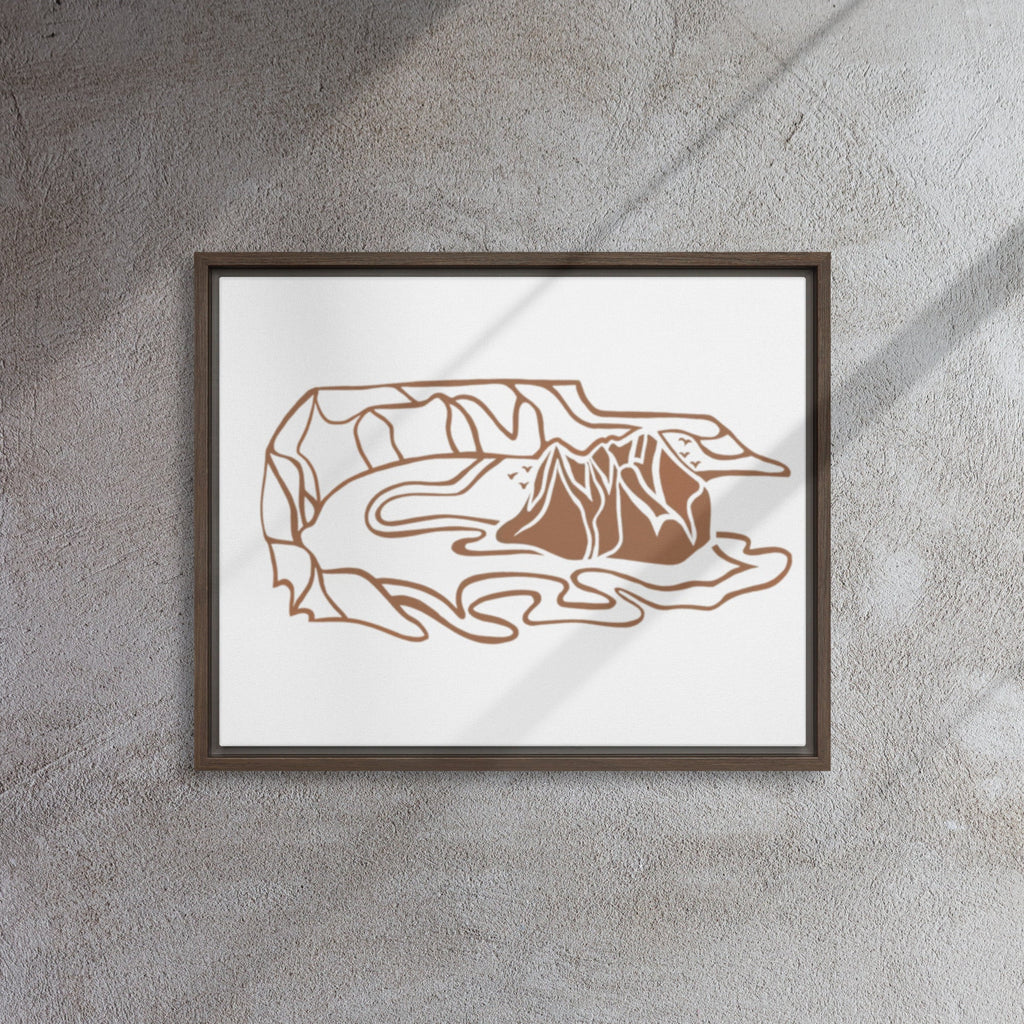 Minimalist Bird Island Canvas